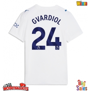 Manchester City Josko Gvardiol #24 Replica Third Stadium Shirt for Women 2026-27 Short Sleeve